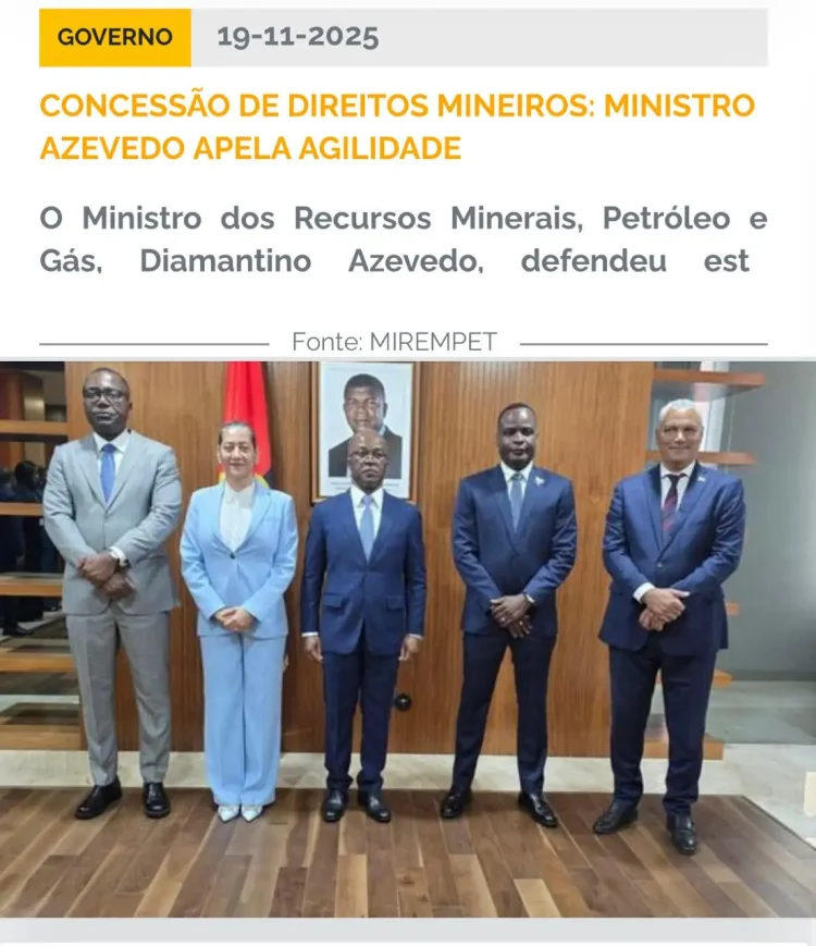 Angola vai contar com Cadastro Mineiro Digital