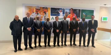 Visita da delegação angolana, chefiada pelo ministro Diamantino Azevedo às instalações da BP no Reino Unido